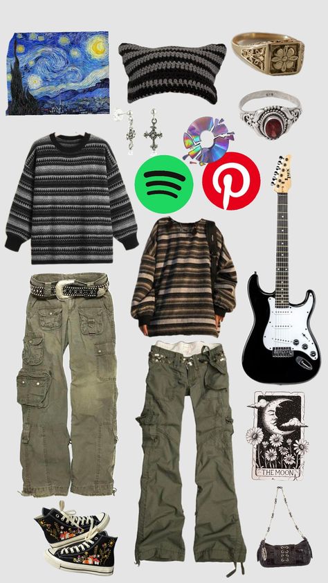 #outfit #grunge #grungeaesthetic #pinterest #darkaesthetic Outfit Ideas For School Grunge, Goblin Core Outfit Masc, Cringe Clothes, Real Grunge Outfits, Clean Grunge Aesthetic, Indie Grunge Aesthetic Outfits, Grunge Essentials, Retro Grunge Outfits, Cringey Things