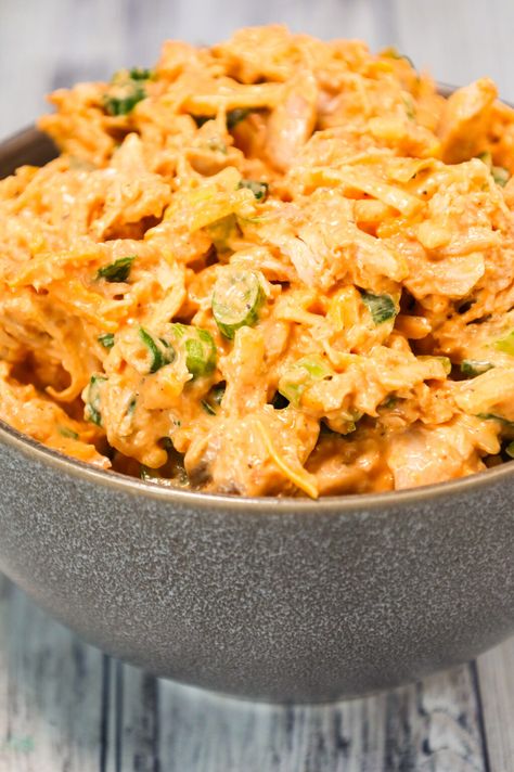 Buffalo Chicken Salad Recipe, Shredded Chicken Salads, Chicken Thighs Dinner, Recipes Using Rotisserie Chicken, Cranberry Chicken Salad, Chicken Salad With Grapes, Chicken Salad With Apples, Rotisserie Chicken Salad, Easy Buffalo Chicken