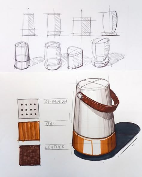 Alcohol Marker Product Sketch, Product Design Concept Sketch, Simple Product Sketches, Alcohol Marker Rendering, Speaker Sketch, Product Design Sketching, Industrial Sketch, Product Design Sketch, Rough Drawing