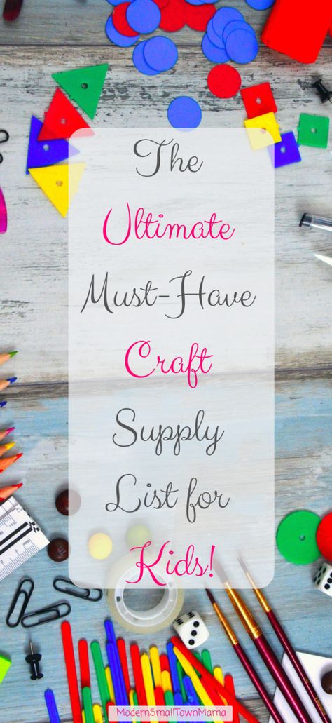 The Ultimate Must-Have Craft Supply List for Kids -