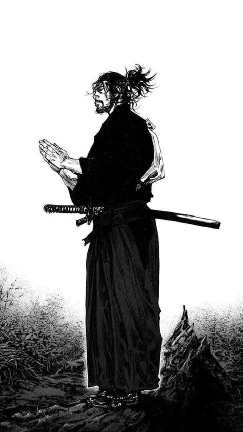 Miyamoto Musashi Art, Guerriero Samurai, Vagabond Manga, Samurai Wallpaper, Samurai Anime, Samurai Artwork, Miyamoto Musashi, 흑백 그림, Art Manga