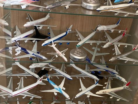 Model Airplanes Display, Airplane Collection, Plane Model, Model Planes, Model Aircraft, Aircraft Modeling, Model Airplanes, Aircraft, Models