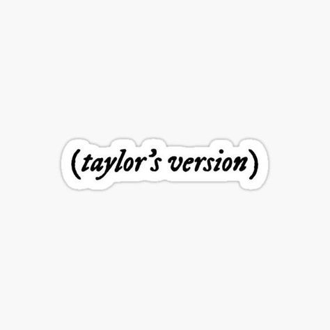 Taylor Swift Dibujos, Taylor Swift Stickers, Taylor Swift Tattoo, Cute Laptop Stickers, Taylors Version, Iphone Case Stickers, Taylor Swift Posters, Computer Sticker, Collage Phone Case