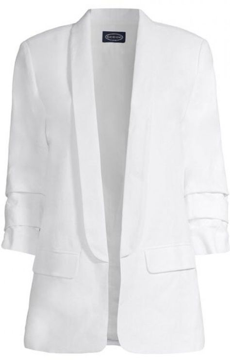 10 Ways To Wear A White Blazer - The Scarlet Lily Linen Blazer Outfit Women, Linen Blazer Outfit, White Linen Blazer, Linen Blazers Women, 10 Ways To Wear, Blazer Outfits For Women, Blazer Outfit, All White Outfit, Boyfriend Blazer