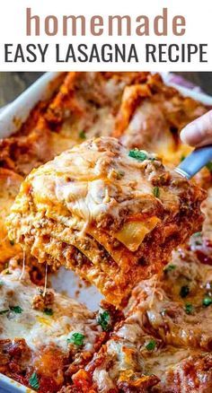 This easy no boil lasagna recipe uses two meats and three cheeses for amazing flavor. Your favorite jarred spaghetti sauce keeps it simple!