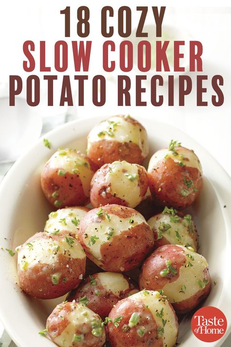 Crockpot Whole Potatoes, Crockpot Recipes With Potatoes, Potato Casserole Crockpot, Slow Cooker Potato Recipes, Crockpot Potato Recipes, Potato Crockpot Recipes, Potatoes Crock Pot, Mashed Potatoes From Scratch, Potato Recipes Crockpot