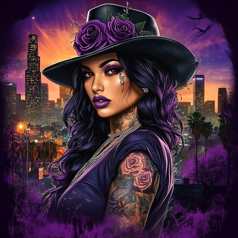 Cartoon Baddies, Rider Girl, Hispanic Art, Mexican Art Tattoos, Low Rider Girls, Cholo Art, Lowrider Art, Chicano Art Tattoos, Inspiration Painting