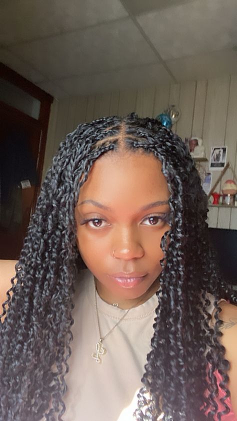 Tiny Passion Twists, Mini Passion Twists Hairstyle, Micro Passion Twists, Mini Passion Twists, Spring Braids, Braiding Hairstyles, Short Box Braids Hairstyles, Passion Twists, Honey Brown Hair