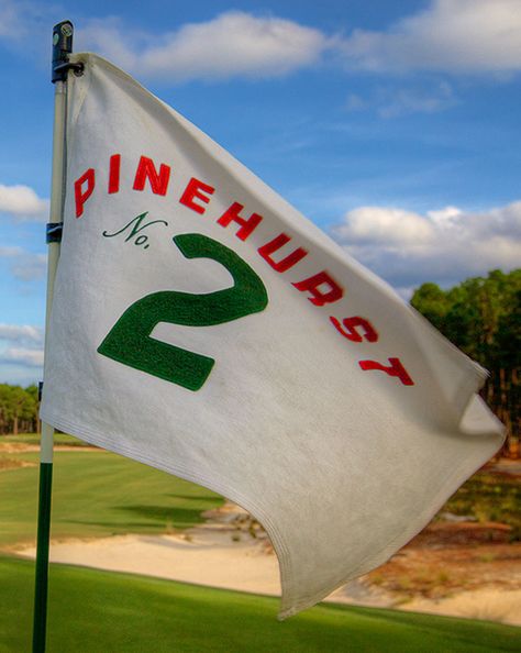 No. 2 | Golf Courses & Tee Times | Pinehurst Resort Retro Golf Aesthetic, Golf Club Aesthetic, Golf Course Aesthetic, Palm Springs Golf, Golf Branding, Golf Flags, Pinehurst Golf, Golf Aesthetic, Augusta Golf