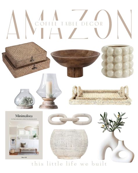 Amazon coffee table decor! Amazon, Amazon home, home decor, seasonal decor, home favorites, Amazon favorites, home inspo, home improvement Follow my shop @thislittlelifewebuilt on the @shop.LTK app to shop this post and get my exclusive app-only content! #liketkit #LTKstyletip #LTKhome #LTKSeasonal @shop.ltk https://liketk.it/4fxe9 Amazon Coffee Table Decor, Amazon Influencer Home Decor, Hipster Room Decor, Tumblr Rooms, Amazon Coffee, Amazon Decor, Amazon Favorites, Coffee Table Decor, Little Life