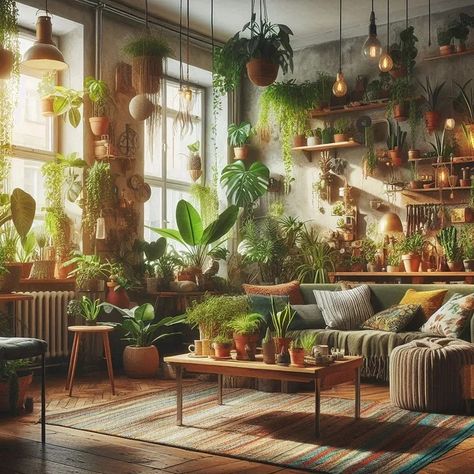 Biophilic Design: Bringing Nature into Urban Living Rooms | by Ar. Surabhi Kumari | Aug, 2024 | Medium Modern Boho Bedroom Ideas, Urban Living Room, Green Bedroom Decor, Hello Kitty Bedroom, Modern Boho Bedroom, Boho Bedroom Ideas, Biophilic Design, Indoor Gardens, Hello Kitty Art