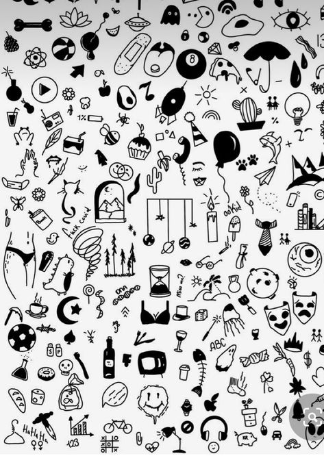 Stick N Poke Flash Sheet, Small Drawings Simple Tattoo Ideas, Sharpie Body Drawings, Small Gore Tattoos, Small And Simple Drawings, Mini Simple Drawings, Cool Doodle Tattoos, Simple Tattoos Alt, Minimalist Line Work Tattoo