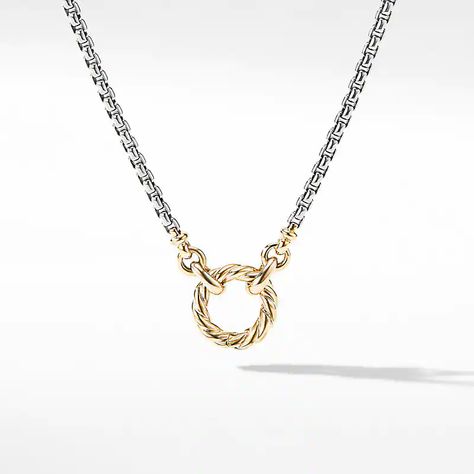 David Yurman Necklace Woman, Yurman Necklace, Charm Holder Necklace, David Yurman Necklace, David Yurman Ring, David Yurman Jewelry, Gold Models, Color Pencil, Christmas 2020