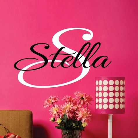 Personalized Childrens Wall Decal - Teen Decal - Girls  Name Vinyl Decal. $18.00, via Etsy. Personalized Wall Decals, Kids Room Sign, Custom Name Sign, Name Wall Decals, Monogram Decal, Nursery Name, Room Accessories, Room Signs, Custom Vinyl