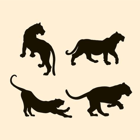 Free vector hand drawn tiger silhouette | Free Vector #Freepik #freevector #animal-silhouette #collection #illustration-pack #tiger-silhouette Tiger Sillouhette, Tiger Silhouette Tattoo, Walking Silhouette, Bicycle Logo, Tiger Silhouette, Tiger Walking, Tiger Vector, Crouching Tiger, Collection Illustration