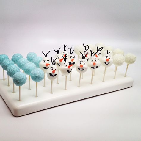 Olaf Cake Pops, Frozen Birthday Cake Pops, Olaf First Birthday Party, Olaf Birthday Party For Boys, Olaf Themed Birthday Party, Happy Birthday Cake Girl, Frozen First Birthday, Olaf Birthday Party, Frozen Cake Pops