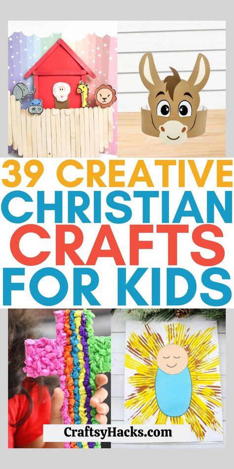 Religious Crafts For Toddlers, Crafts About Faith, Christian Ornaments For Kids, Christian Kindergarten Crafts, Vbs Crafts For Toddlers, Preschool Christian Crafts Ideas, Life Of Jesus Crafts For Kids, Christian School Art Projects, Christmas Crafts For Kids Christian