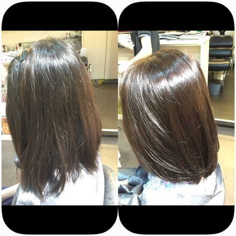 Rebonding Hair Before And After, Volume Rebond, Rebonding Hair, Rebonded Hair, C Curl, Haircuts For Medium Hair, Hair Collection, Volume Hair, Medium Hair