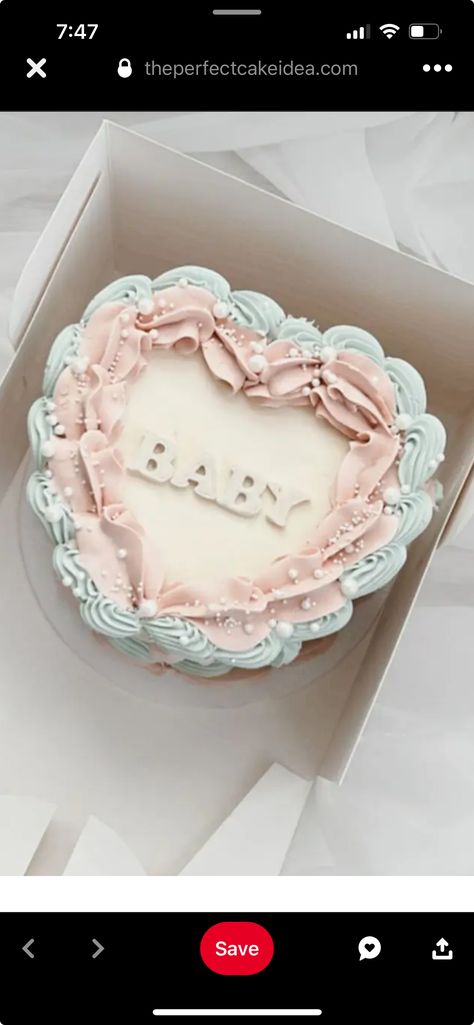 Heart Shaped Gender Reveal Cake, Gender Reveal Cake Inside, Gender Reveal Cake Ideas Simple, Simple Gender Reveal Cake, Valentines Gender Reveal, Saving For Baby, Gender Reveal Cake, Sweet Cheeks, Cute Birthday Cakes