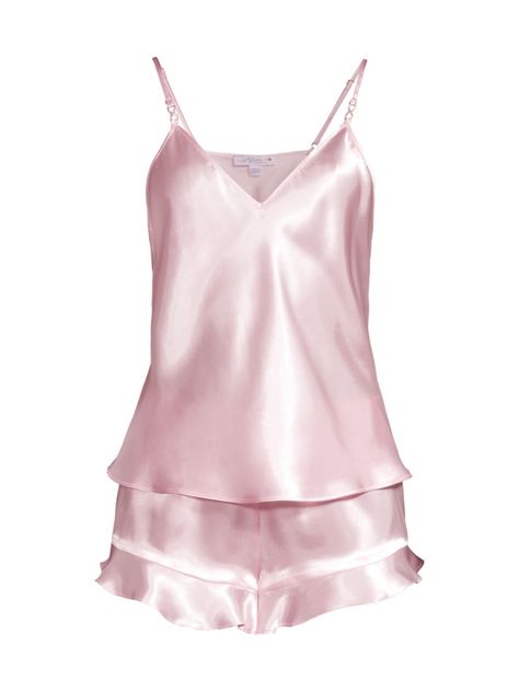 Shop In Bloom Felicity Hope 2-Piece Satin Pajama Short Set | Saks Fifth Avenue Pajama Short Set, Ruffled Shorts, Pijamas Women, Silk Pjs, Pajama Short, Satin Pajama Set, 2023 Wishlist, Cute Pjs, Satin Pajama