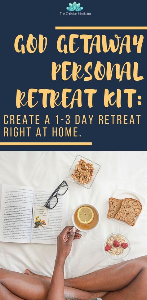 God Getaway Personal Retreat Kit: Create a 1-3 day retreat right at home. Personal Retreat Ideas, At Home Retreat, Womens Retreat Themes, Bucket List Ideas For Women, Retreat Planning, Retreat Activities, Retreat Themes, Christian Retreat, Christian Yoga