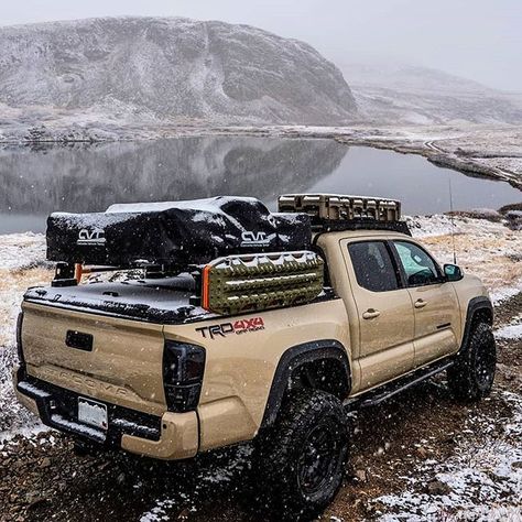 Tactical Toyota Tacoma, Tacoma Truck Mods, Overlanding Tacoma, Tactical Truck Ideas, Tacoma Overland, Toyota Tacoma Off Road, Overland Tacoma, Hunting Truck, Toyota Tacoma Mods