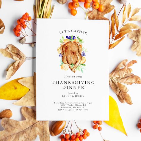 Get your friends and family excited for a cozy, festive gathering with my custom Thanksgiving Dinner Invitation—available now on Zazzle!

#zazzlemade #thanksgivinginvitation #shopsmall Simple Thanksgiving Dinner, Easy Thanksgiving Dinner, Hosting Thanksgiving Dinner, Simple Thanksgiving, Thanksgiving Invitation, Turkey Dinner, Dinner Invitation, Easy Thanksgiving, Holiday Party Invitations