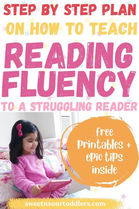 Transform your child from a struggling reader to a fluent reader! These reading strategies helped me in teaching my 2.5 year old to read! | phonics | reading activities | reading fluency #reading Learn To Read Kindergarten, Phonics Reading Activities, Reading Preschool, Free Phonics Activities, How To Teach Reading, Early Reading Activities, Teaching Child To Read, Pre Reading Activities, Fluency Activities