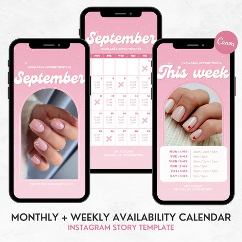 Booking Calendar, Available Appointments, Hair Business Cards, Appointment Calendar, Beauty Logo Design, Diy Business Cards, Lash Tech, Instagram Branding, Candle Business