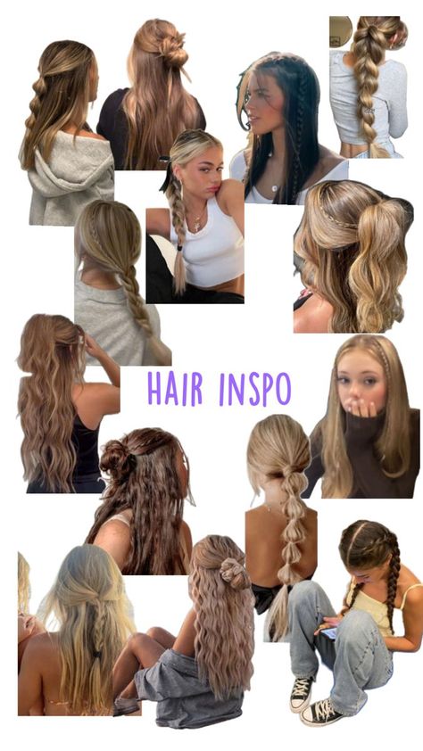 Hairstyle Examples, Easy Hairstyles For Thick Hair, Kadeřnické Trendy, Hair Inspiration Long, Hairstyles For Layered Hair, Types Of Hair, Blonde Hair Inspiration, Hair Stylies, Hairdo For Long Hair