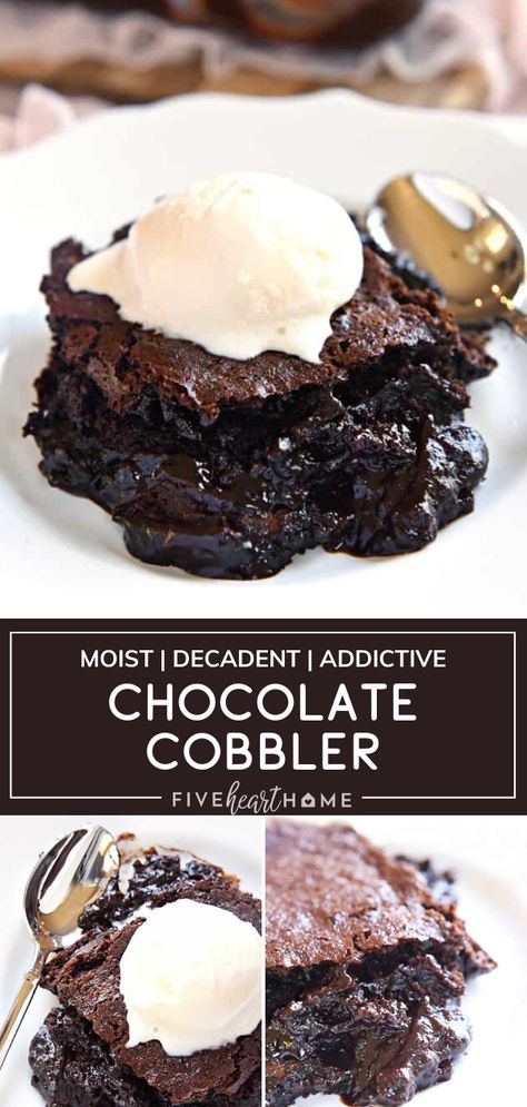 Chocolate Cobbler, Cobbler Easy, Easy Chocolate Desserts, Cobbler Recipe, Oreo Dessert, Chocolate Dessert Recipes, Cobbler Recipes, Think Food, Desserts To Make