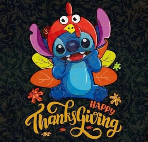 Stitch Thanksgiving Wallpaper, Thanksgiving Stitch, Thanksgiving Pfp, Stitch Thanksgiving, Happy Thanksgiving Wallpaper, Disney Thanksgiving, Stitch Drawings, Lilo And Stitch Characters, Stitch Tattoo