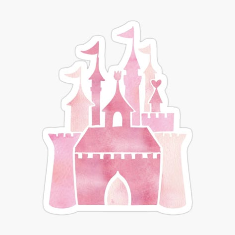 Get my art printed on awesome products. Support me at Redbubble #RBandME: https://www.redbubble.com/i/sticker/Pink-princess-castle-by-savanamms6/47014807.EJUG5?asc=u Disney Princess Castle Printable, Princess Stickers Printable, Fairy Tale Castle, Disney Princess Castle, Baby Animal Drawings, Pink Castle, Princess Sticker, Work Stickers, Happy Birthday Template