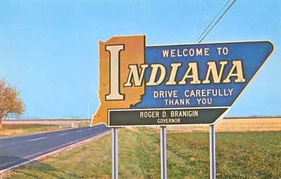 Indiana Welcome Sign postcard circa 1965 Indiana Aesthetic, Harriet Kilpatrick, Brown County Indiana, Saint Marys College, All The Bright Places, Travel Collage, Living In Arizona, Indiana Travel, Southern Indiana