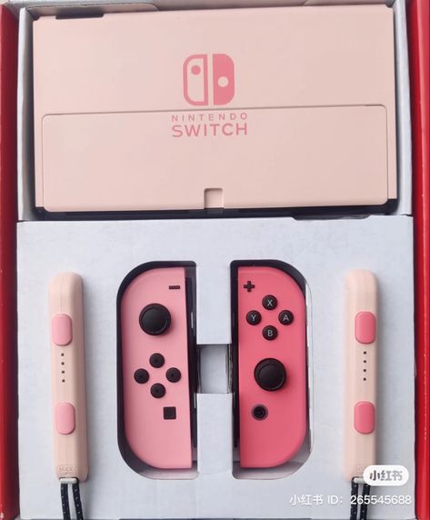 Nintendo Switch Cases Aesthetic, Pink Switch Aesthetic, Pink Nintendo Aesthetic, Nintendo Switch Accessories Case, Nintendo Switch Customization, Nintendo Switch Ideas, Pink Nintendo Switch Aesthetic, Switch Oled Aesthetic, Pink Gamer Aesthetic