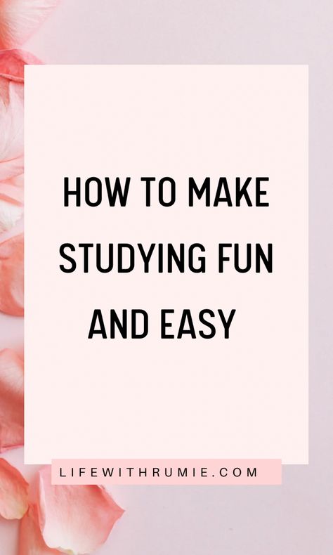 How to make studying fun and easy. Click to read more How To Enjoy Studying, How To Make Studying Fun, Study Consistently, Make Studying Fun, Best Study Tips, Study Tips For Students, Effective Study Tips, How To Study, School Plan