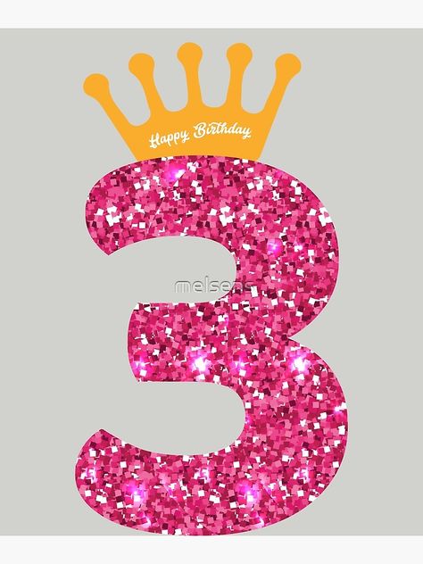 "3rd Queens Crow Happy Birthday for Girls" Greeting Card for Sale by melsens | Redbubble Happy 3rd Birthday Girl, Barbie 3rd Birthday Party, Mickey And Minnie Christmas, Cake Printable, Barbie Doll Birthday Cake, Mickey Mouse Cake Topper, Barbie Print, Doll Birthday Cake, Happy 3rd Birthday