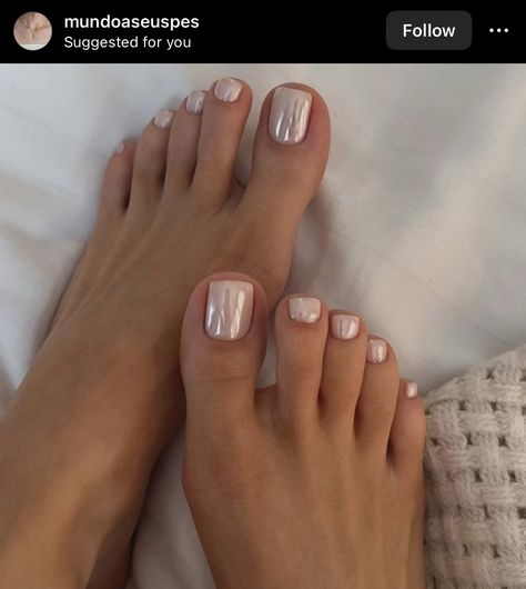 Wedding Toe Nails, Inspirational Nails, Feet Nail Design, Gel Toe Nails, Toe Nail Color, Blush Nails, Nagel Inspo, Cat Kuku, Neutral Nails