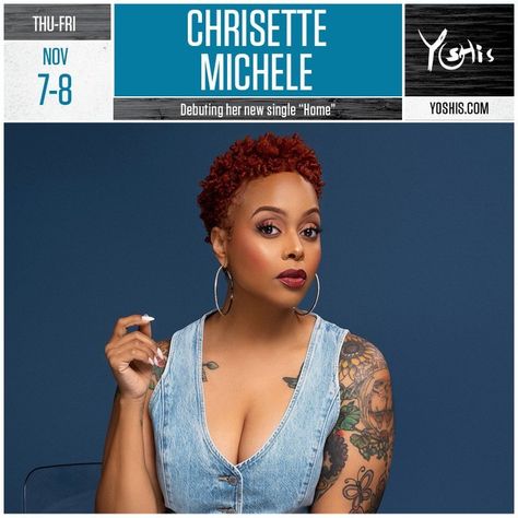 Just Announced! 📣📣⁠ Experience the magic of Chrisette Michele’s, @chrisettemichele voice at Yoshi’s on Thu-Fri, Nov 7-8! 🎶 ⁠ Indulge in a night of incredible music, delicious food, and the special debut of her new single "Home". ⁠ It’s the perfect evening out! Chrisette Michele, Single Home, Delicious Food, The Magic, Makeup Looks, Yummy Food, The Incredibles, Makeup, Music