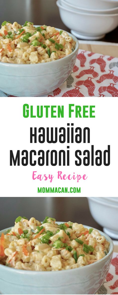 Gluten Free Macaroni Salad Recipe, Housewarming Bbq, Noom Meals, Salad Recipes Gluten Free, Hawaiian Macaroni Salad, Yacht Rock, Gluten Free Salads, Plat Simple, Diner Recept