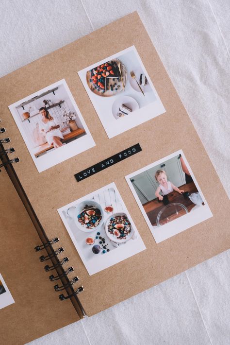 Mother’s Day DIY Idea: A Photo Recipe Book! | a pair & a spare | Bloglovin’ Baby Books Diy, Diy Photo Book, Album Photo Scrapbooking, Buch Design, Photo Album Diy, Scrapbook Book, Album Diy, Baby Journal, Mother's Day Photos