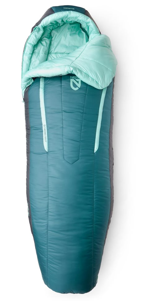 Enjoy a blissful night asleep on your side with the NEMO Forte 20 Endless Promise women's sleeping bag. Upgraded vents keep you comfy in a range of temperatures and let you fine-tune from within. Hiking Gear Women, Best Sleeping Bag, Backpacking Sleeping Bag, Camping Aesthetic, Types Of Insulation, Camping Bag, Camping Supplies, Hiking Gear, Camping And Hiking