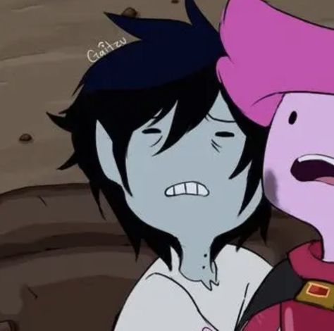 Pfp Adventure Time, Cartoon Matching Pfp, Adventure Time Cartoon, Marshall Lee, Time Cartoon, Matching Pfp, Adventure Time, Hair, Pink