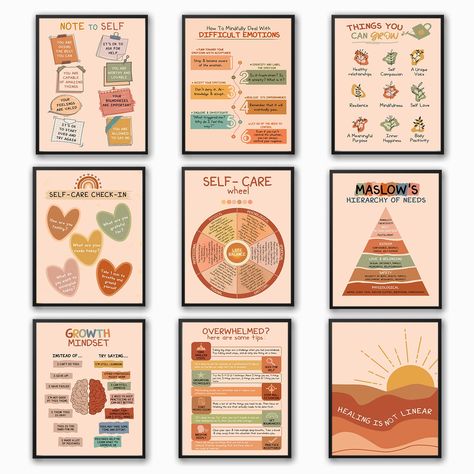 PRICES MAY VARY. Things Are Getting Better: Embrace positivity and mental well-being with inspiring "Boho Mental Health Poster." This serves as a reminder that joy can be discovered even in challenging times when one chooses to illuminate their path. It is a supportive companion for individuals navigating mental health struggles, offering an array of effective coping skills. With self-awareness of emotions and encouragement of a positive daily life, aims to empower individuals to face adversity School Counseling Office Decor, Wall Decor Classroom, School Therapist, Counseling Office Decor, School Counseling Office, Health Posters, Therapist Office Decor, Emotions Wheel, Mental Health Poster