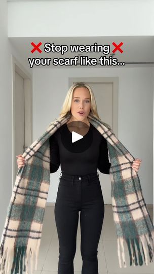 5.2M views · 76K reactions | Try this hack instead! 🤯 | Try this scarf hack instead! 🤯 | By Swealife | Facebook Scarf Hacks, Scarf Outfit Winter, Fleece Tights, How To Wear A Scarf, Cute Scarfs, Street Style Parisian, Scarf Outfit, Barbie Birthday, Fashion Hacks