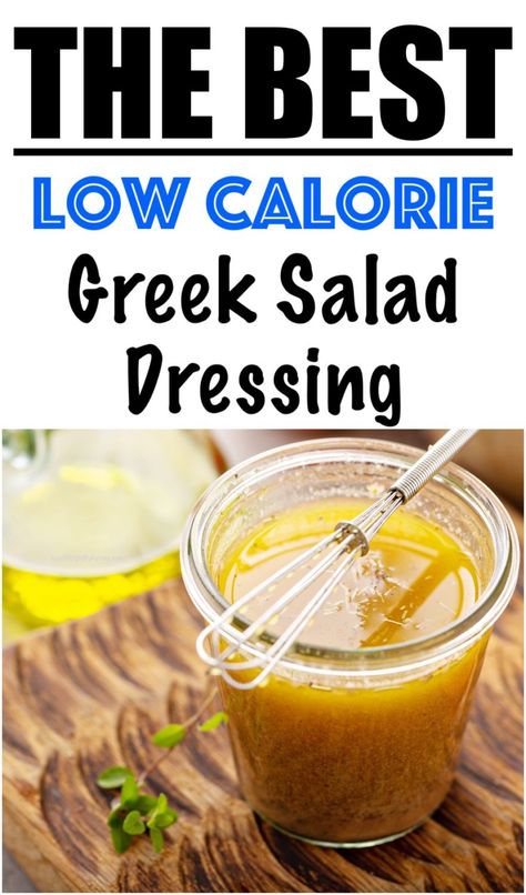 LOW CALORIE Greek Salad Dressing Recipe | Lose Weight By Eating Light Greek Salad Dressing, Best Low Calorie Salad Dressing, Low Calorie Homemade Dressing, Bariatric Salad Dressing, Greek Dressing Recipe Healthy, Low Fat Vinaigrette Dressing, No Calorie Salad Dressing, Low Calorie Salad Dressing Recipes Homemade, Low Fat Greek Salad Dressing