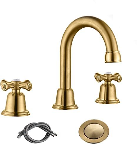 Bathroom Vanity Faucet, Bathroom Vanity Faucets, Gold Faucet, White Faucet, Faucet Bathroom, Vanity Faucet, Vessel Sink Faucet, Wall Mount Faucet, Gold Bathroom