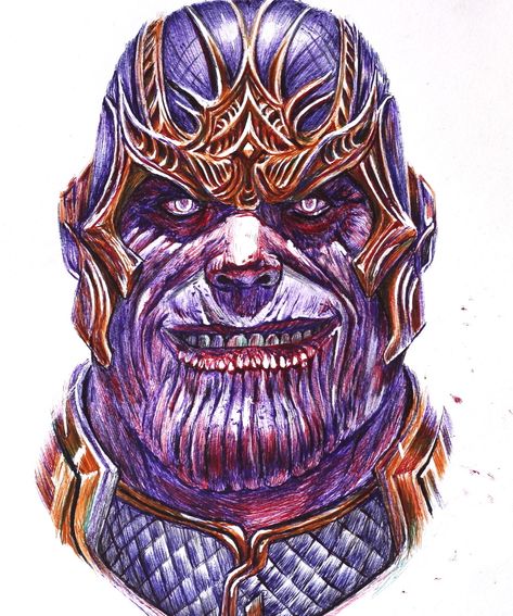 Today I am drawing with 6-in-1 Multicolour Pen. This Pen has Red, Blue, Green, Purple and Black Colors. It also has a Mechanical Pencil and an eraser. I will be drawing an Evil Thanos with this pen.   This is my tribute to Thanos from the recent movie Avengers: Endgame. I loved the movie a lot!! Sketch Avengers, Pen Sketchbook, Recent Movies, Pen Sketch, Avengers Endgame, Mechanical Pencil, Red Blue Green, Mechanical Pencils, Marvel Superheroes