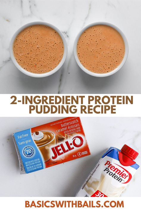 Protein pudding is a delicious and easy way to add more protein to your diet while satisfying your sweet tooth. In addition to being high in protein, this pudding is also low in sugar and calories, making it a great option for those looking to maintain a healthy lifestyle. It’s also a convenient option for those on-the-go, as it easily packs into a container. Get the full recipe at basicswithbails.com.

Ingredients:
-Jell-o pudding mix
-Vanilla Premier Protein Shake Protein Butterscotch Pudding, Protein Shakes With Pudding Powder, Protein Shakes With Jello Pudding, Protein Drinks With Pudding, Protein Jello Pudding Recipes, Ww Premier Protein Pudding, Low Calorie Protein Pudding, Keto Recipes Using Premier Protein Shakes, Pudding Mix Protein Shake