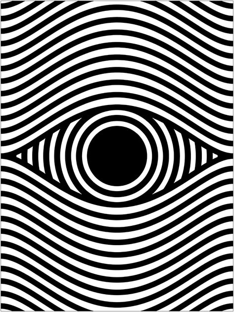 Op art eye portrait format - Optical Illusions (Op Art) Adult Coloring Pages Op Art Illusion, Rhythm Drawing, Pietro Annigoni, Optical Illusions Drawings, Eye Illusions, Illusion Drawings, Eye Logo, Art Optical, Optical Art